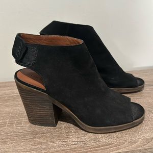 Lucky brand black wedges, size 8.5
